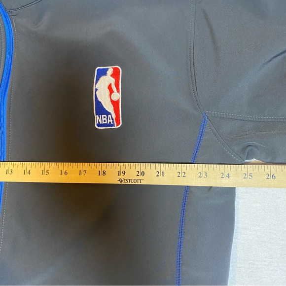 NBA League Majestic Men's Sz XLT Charcoal Gray Full Zip Apex Jacket Basketball - Picture 3 of 7